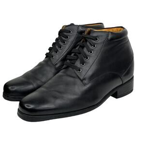 Toto Men's Boots Chukka 11 Leather Invisible Height Hidden Lift Elevator Fur